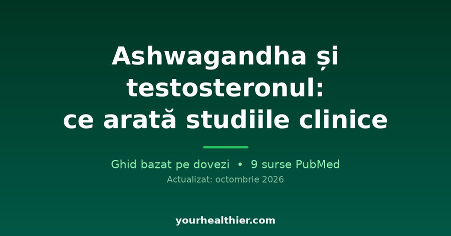 Ashwagandha și testosteronul: ce arată studiile clinice