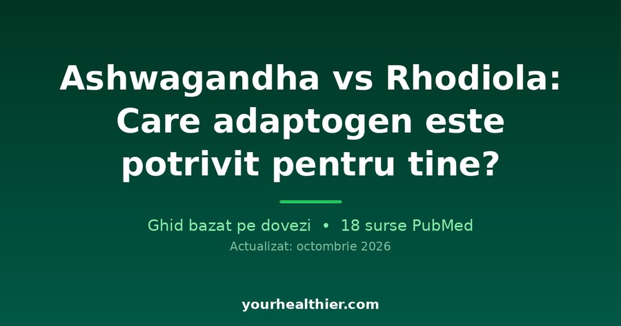 Ashwagandha vs Rhodiola: Care adaptogen este potrivit pentru tine?