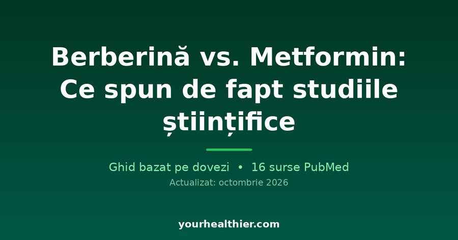 Berberină vs. Metformin: Ce spun de fapt studiile științifice