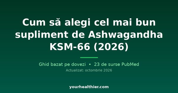 Cum să alegi cel mai bun supliment de Ashwagandha KSM-66 (2026)