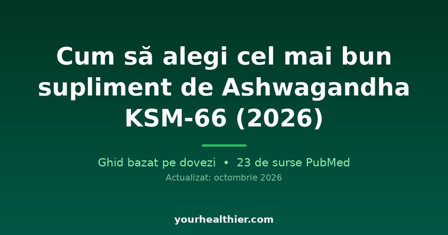 Cum să alegi cel mai bun supliment de Ashwagandha KSM-66 (2026)