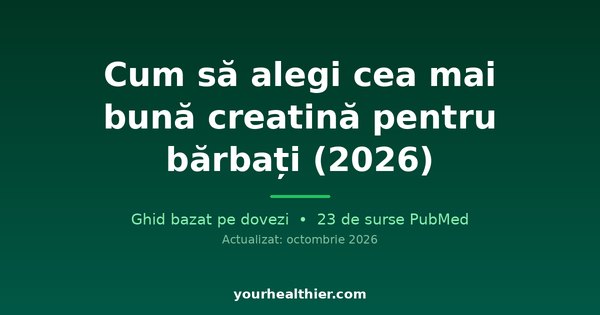 Cum să alegi cea mai bună creatină pentru bărbați (2026)