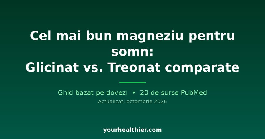 Cel mai bun magneziu pentru somn: Glicinat vs. Treonat comparate