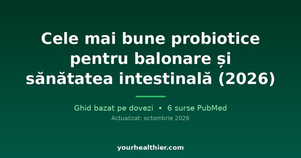 Cele mai bune probiotice pentru balonare și sănătatea intestinală (2026)