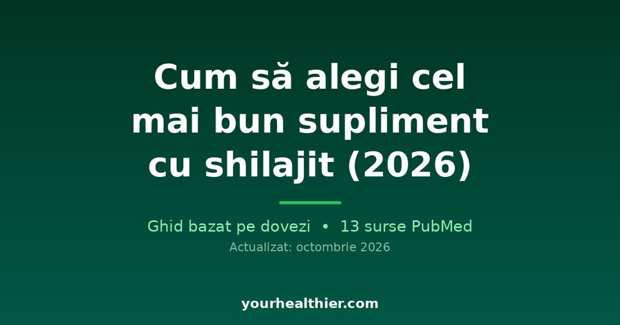Cum să alegi cel mai bun supliment cu shilajit (2026)