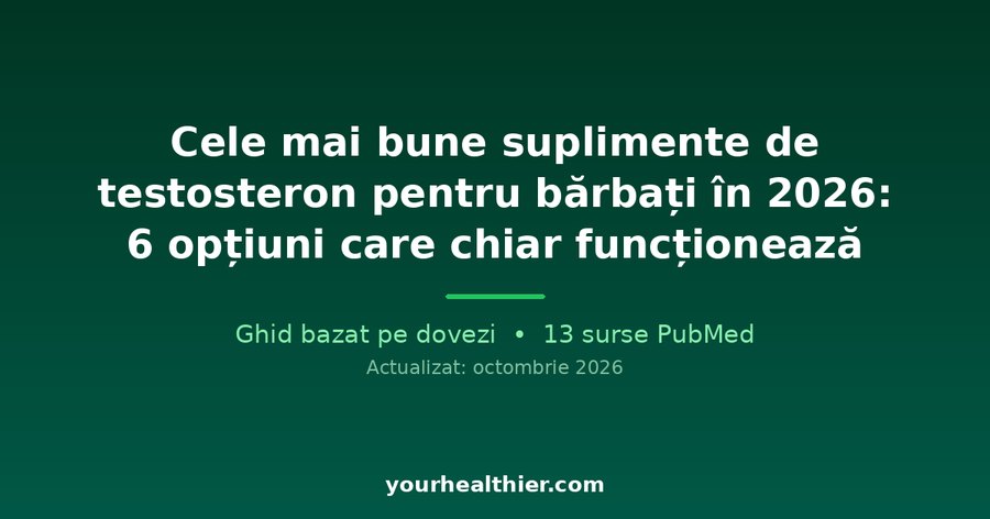Cele mai bune suplimente de testosteron pentru bărbați în 2026: 6 opțiuni care chiar funcționează