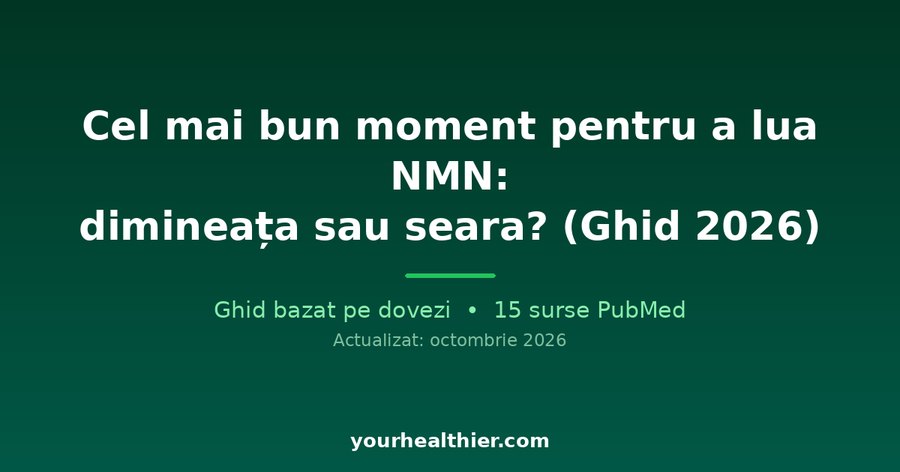 Cel mai bun moment pentru a lua NMN: dimineața sau seara? (Ghid 2026)