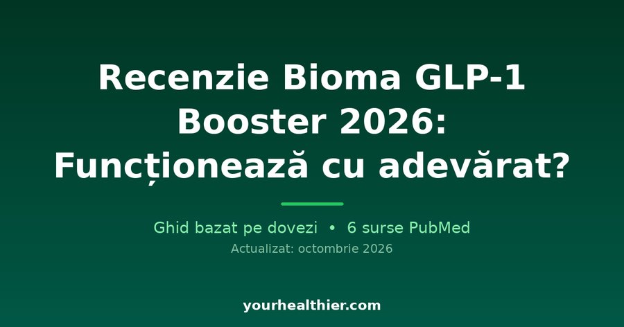 Recenzie Bioma GLP-1 Booster 2026: Funcționează cu adevărat?