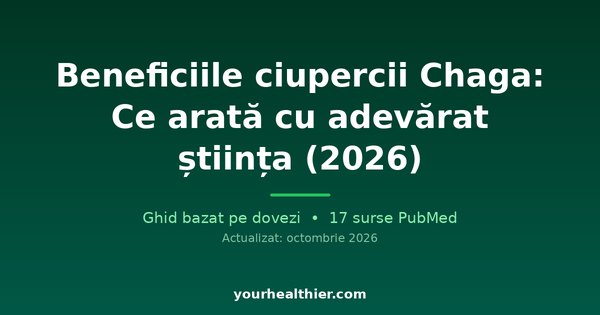 Beneficiile ciupercii Chaga: Ce arată cu adevărat știința (2026)