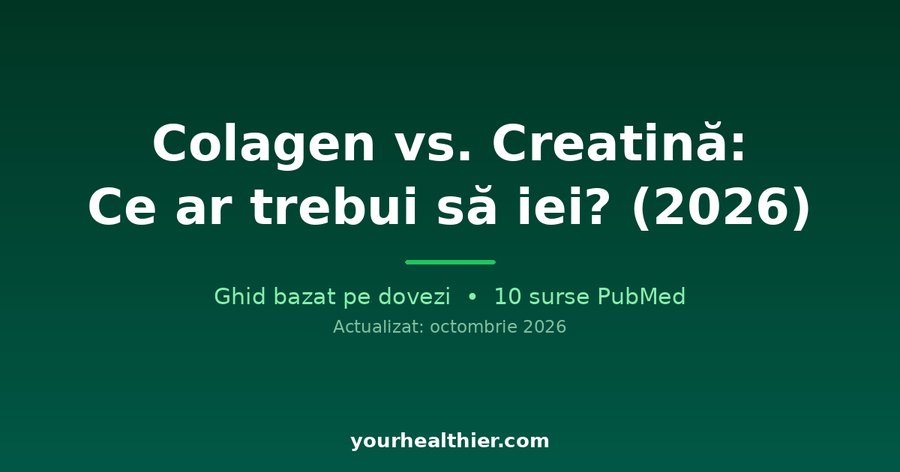 Colagen vs. Creatină: Ce ar trebui să iei? (2026)