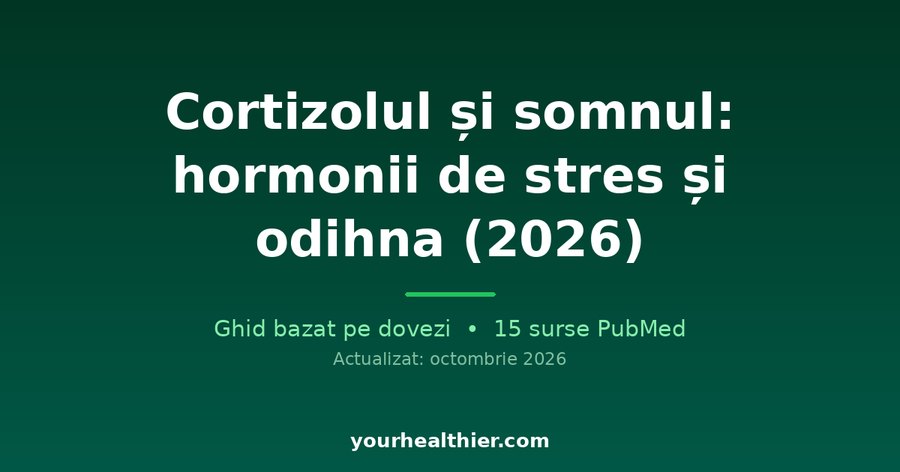 Cortizolul și somnul: hormonii de stres și odihna (2026)