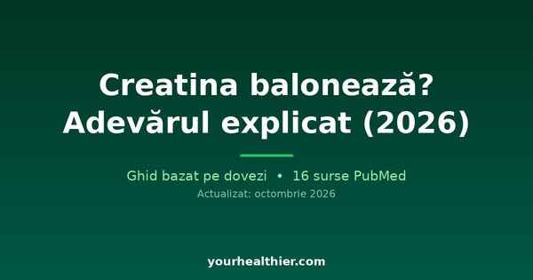 Creatină balonează? Adevărul explicat (2026)