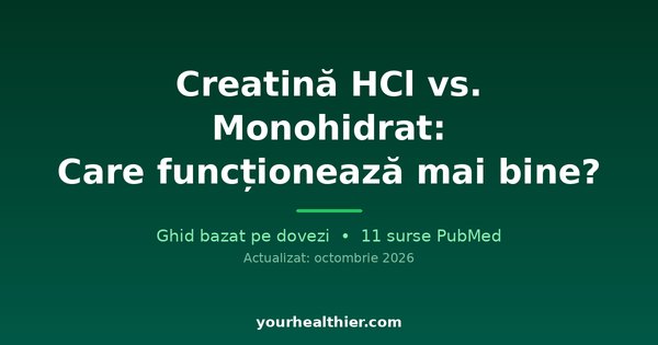 Creatină HCl vs. Monohidrat: Care funcționează mai bine?