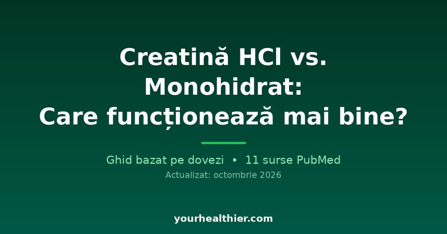 Creatină HCl vs. Monohidrat: Care funcționează mai bine?