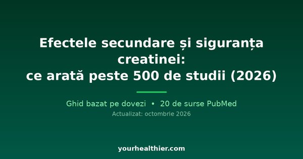 Efectele secundare și siguranța creatinei: ce arată peste 500 de studii (2026)