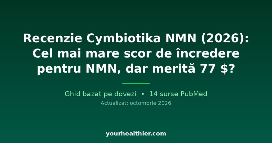 Recenzie Cymbiotika NMN (2026): Cel mai mare scor de încredere pentru NMN, dar merită 77 $?