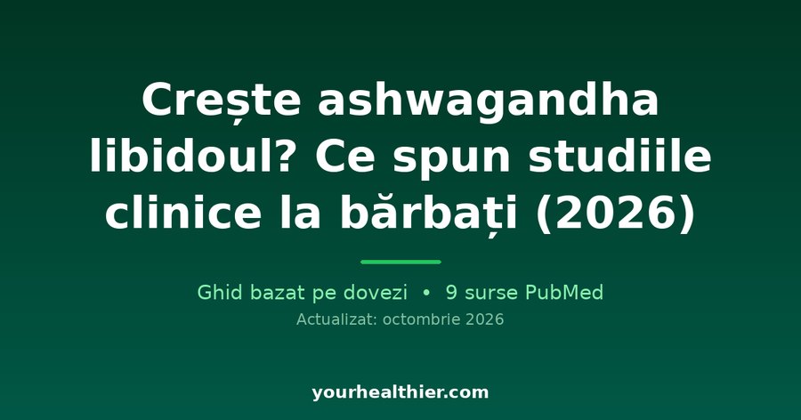 Crește ashwagandha libidoul? Ce spun studiile clinice la bărbați (2026)