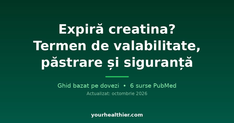 Expiră creatina? Termen de valabilitate, păstrare și siguranță