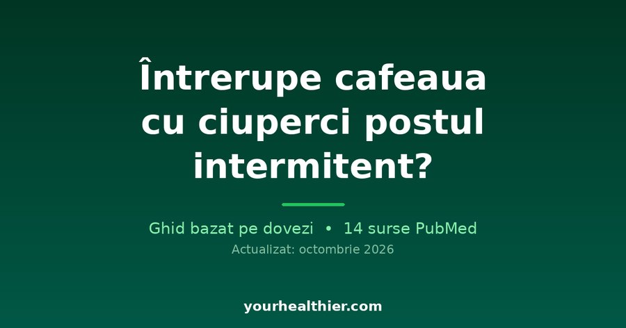 Întrerupe cafeaua cu ciuperci postul intermitent?