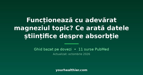 Funcționează cu adevărat magneziul topic? Ce arată datele științifice despre absorbție