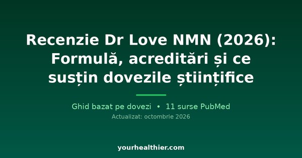 Recenzie Dr Love NMN (2026): Formulă, acreditări și ce susțin dovezile științifice