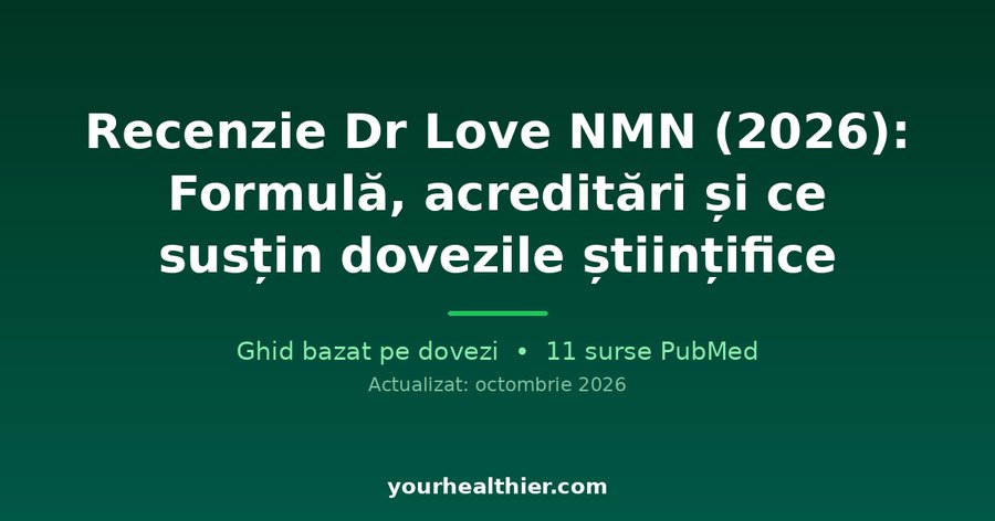 Recenzie Dr Love NMN (2026): Formulă, acreditări și ce susțin dovezile științifice