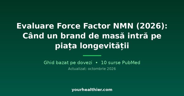 Evaluare Force Factor NMN (2026): Când un brand de masă intră pe piața longevității