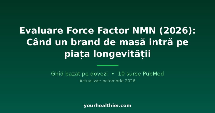 Evaluare Force Factor NMN (2026): Când un brand de masă intră pe piața longevității