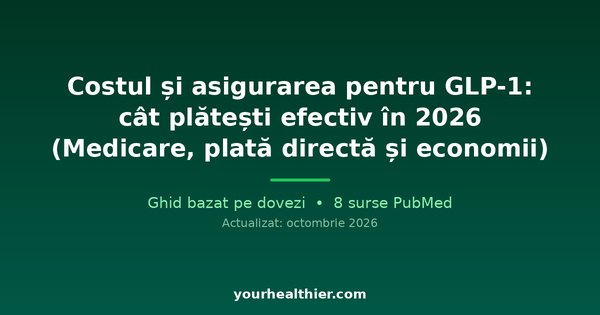 Costul și asigurarea pentru GLP-1: cât plătești efectiv în 2026 (Medicare, plată directă și economii)