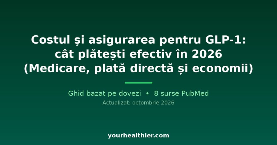 Costul și asigurarea pentru GLP-1: cât plătești efectiv în 2026 (Medicare, plată directă și economii)