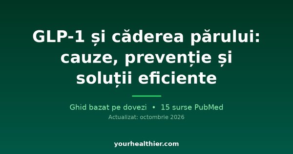 GLP-1 și căderea părului: cauze, prevenție și soluții eficiente