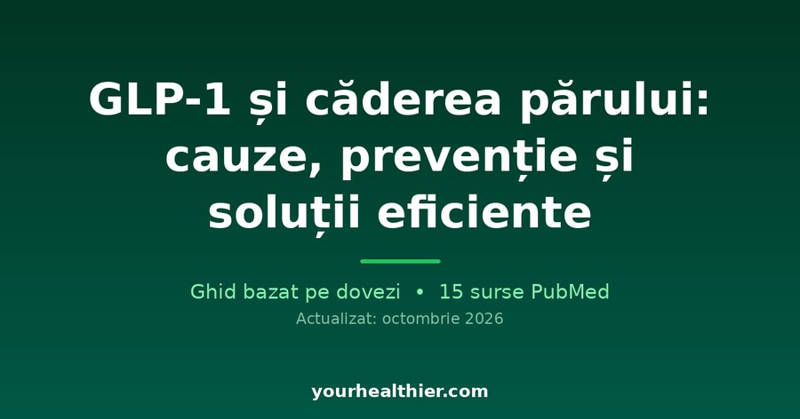 GLP-1 și căderea părului: cauze, prevenție și soluții eficiente