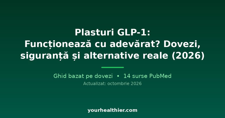 Plasturi GLP-1: Funcționează cu adevărat? Dovezi, siguranță și alternative reale (2026)