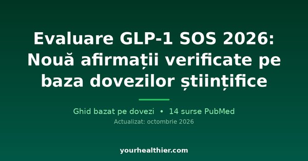 Evaluare GLP-1 SOS 2026: Nouă afirmații verificate pe baza dovezilor științifice