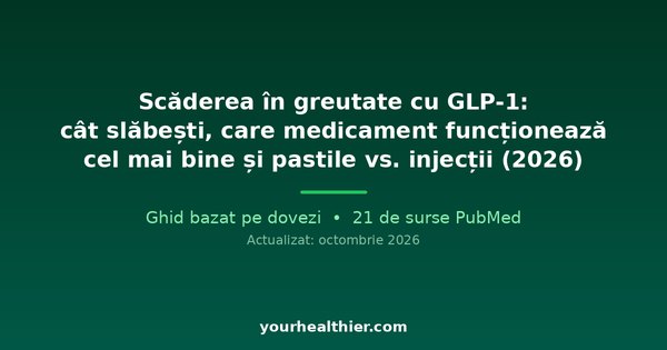 Scăderea în greutate cu GLP-1: cât slăbești, care medicament funcționează cel mai bine și pastile vs. injecții (2026)