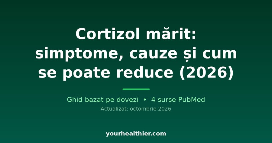 Cortizol mărit: simptome, cauze și cum se poate reduce (2026)