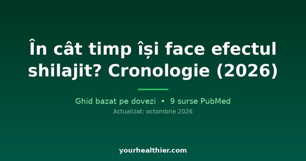 În cât timp își face efectul shilajit? Cronologie (2026)
