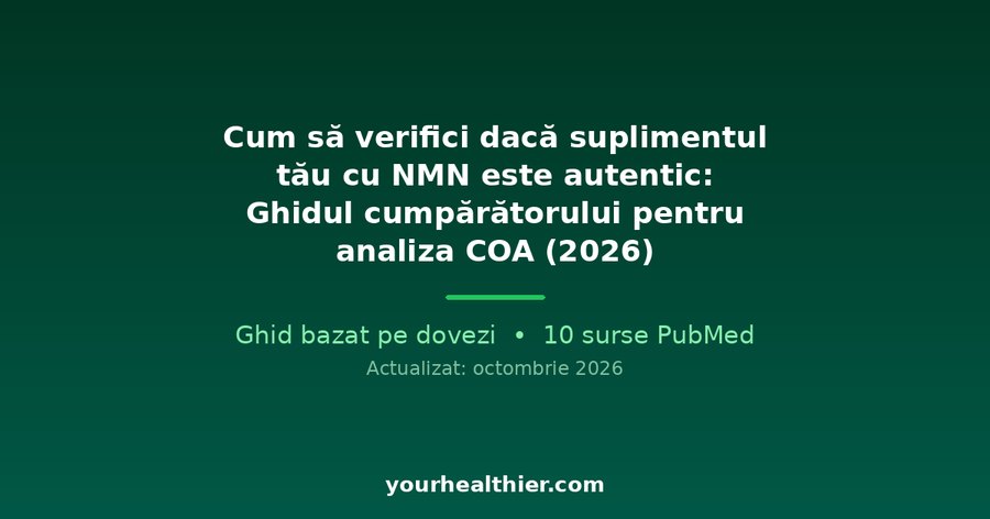 Cum să verifici dacă suplimentul tău cu NMN este autentic: Ghidul cumpărătorului pentru analiza COA (2026)