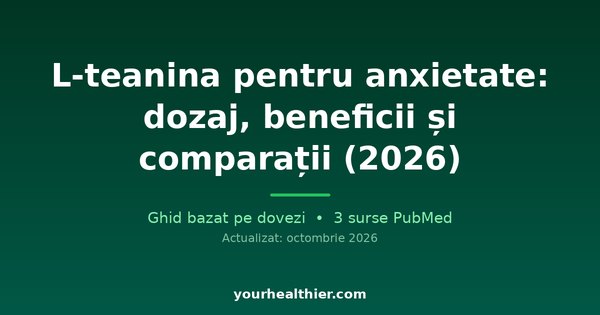 L-teanina pentru anxietate: dozaj, beneficii și comparații (2026)
