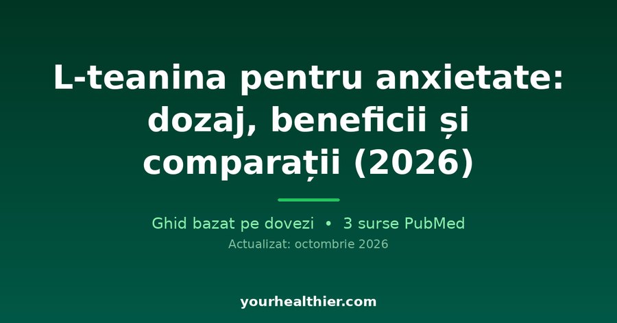 L-teanina pentru anxietate: dozaj, beneficii și comparații (2026)