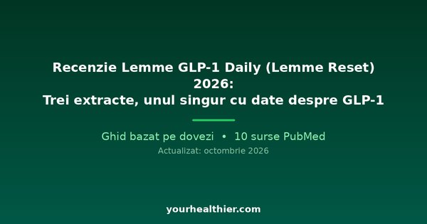 Recenzie Lemme GLP-1 Daily (Lemme Reset) 2026: Trei extracte, unul singur cu date despre GLP-1