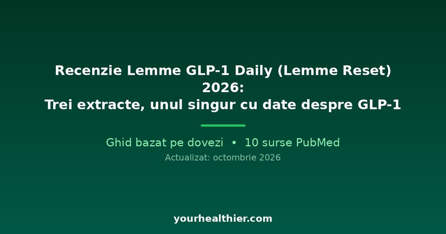 Recenzie Lemme GLP-1 Daily (Lemme Reset) 2026: Trei extracte, unul singur cu date despre GLP-1