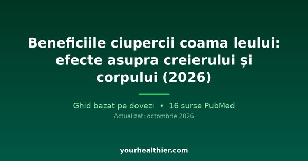 Beneficiile ciupercii coama leului: efecte asupra creierului și corpului (2026)