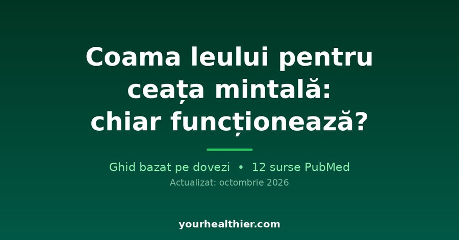 Coama leului pentru ceața mintală: chiar funcționează?