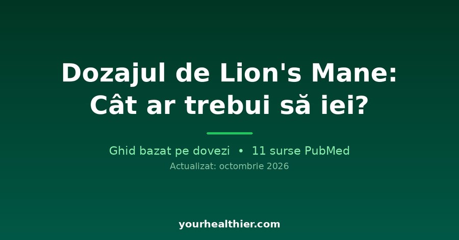 Dozajul de Lion’s Mane: Cât ar trebui să iei?