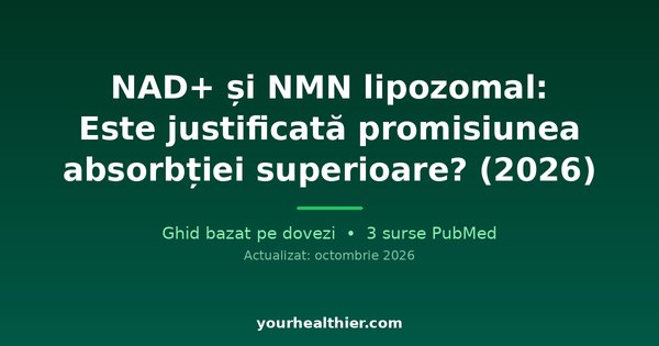 NAD+ și NMN lipozomal: Este justificată promisiunea absorbției superioare? (2026)