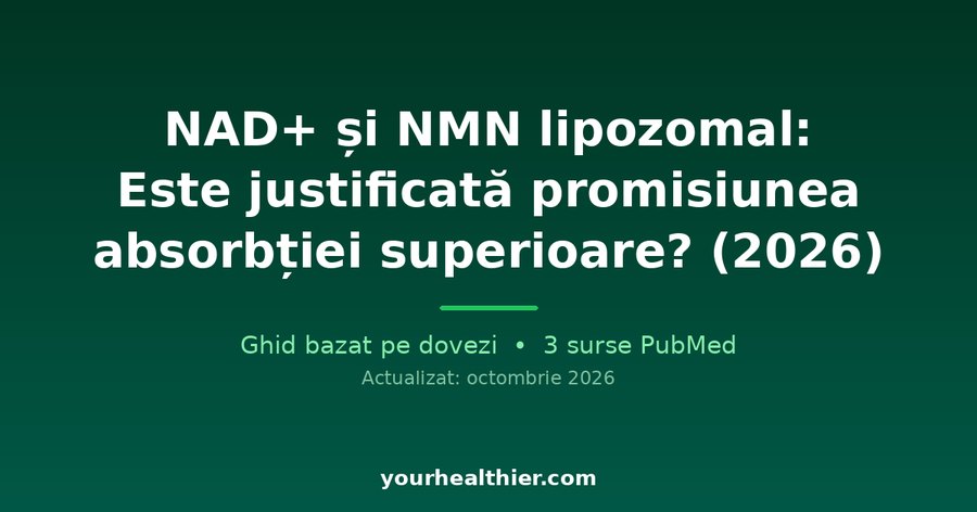 NAD+ și NMN lipozomal: Este justificată promisiunea absorbției superioare? (2026)
