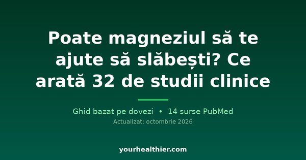 Poate magneziul să te ajute să slăbești? Ce arată 32 de studii clinice