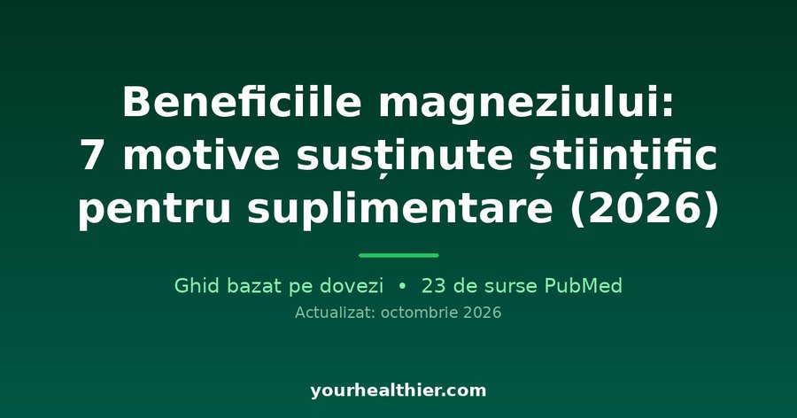 Beneficiile magneziului: 7 motive susținute științific pentru suplimentare (2026)