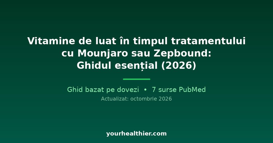 Vitamine de luat în timpul tratamentului cu Mounjaro sau Zepbound: Ghidul esențial (2026)